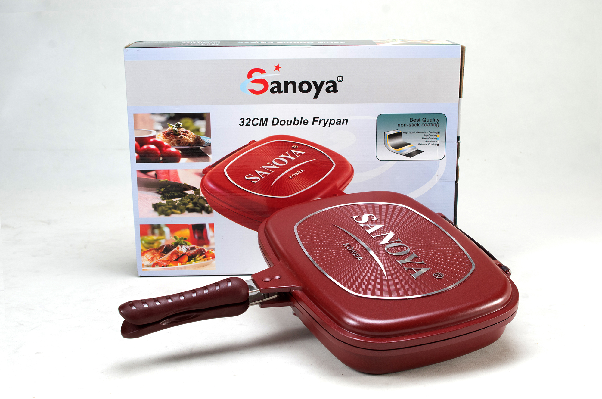 DOUBLE FRY PAN SANOYA 32 CM