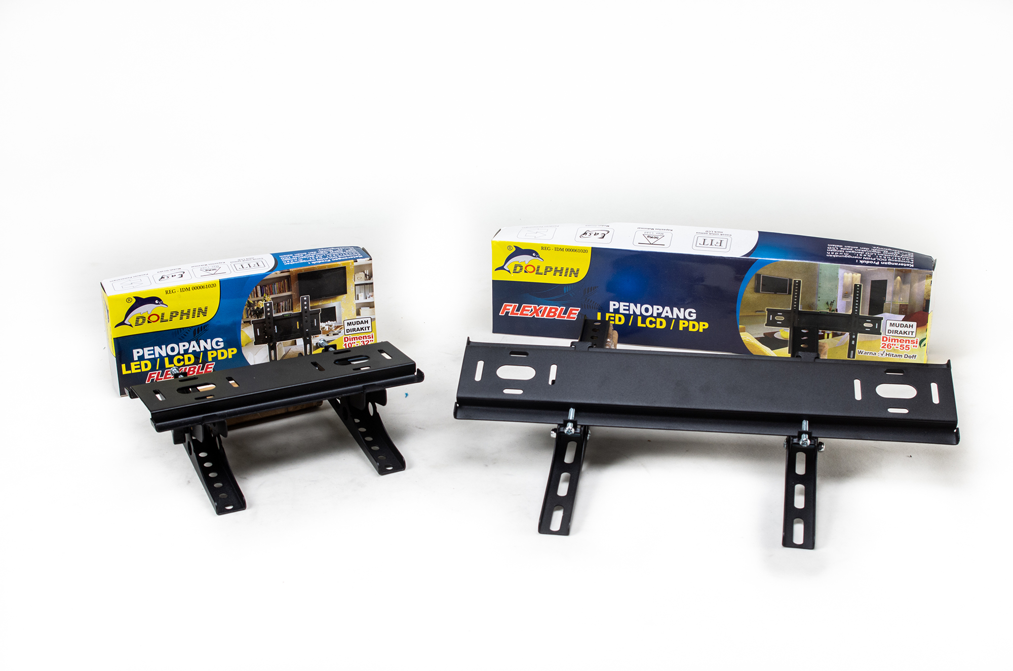 BRACKET TV DOLPHIN FLEXIBLE 10-32 INC